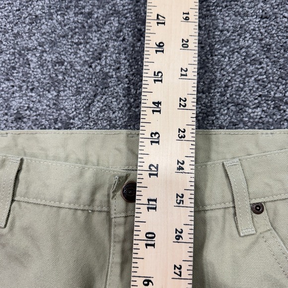 Dickies Pants Mens 36x32 Tan Carpenter Canvas Straight Leg Workwear Pockets Logo - Picture 4 of 8